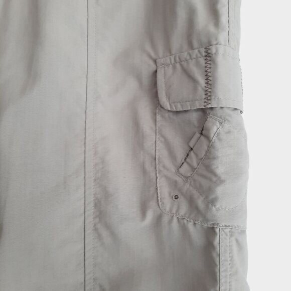 COLUMBIA Titanium Capri Light Packable Casual Cropped Pants Sz 12 Flawed - Picture 6 of 14